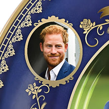 Load image into Gallery viewer, The Bradford Exchange Prince Harry & Meghan Royal Engagement Collector Plate Official Portrait Heirloom Porcelain Cobalt Blue with 22K Gold Design Commemorative Historic Event 7-inches - RCE Global Solutions