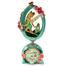 Load image into Gallery viewer, The Bradford Exchange Tink Believe In Magic Disney Tinker Bell Enchanted Moments Collection Issue #3 Handcrafted Faberge-Style Sculptures with Faux Jewels and Raised-Relief Flowers Figurine 7-inches - RCE Global Solutions