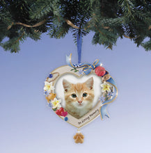 Load image into Gallery viewer, The Bradford Exchange Cat Bereavement Sculpted Photo Frame Ornament Christmas Decoration 4-inches - RCE Global Solutions