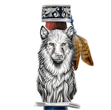 Load image into Gallery viewer, The Bradford Exchange The Strength of the Wolf Knife Wall Decor Collection: Full Moon Spirit Knife Issue #1 by Al Agnew 11-Inches - RCE Global Solutions
