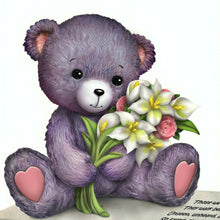 Load image into Gallery viewer, The Hamilton Collection Faithful Fuzzies Forever in My Heart Figurine Issue #1 "A Love So Dear" Hand-Painted Bereavement Bear with Cardinal and Flowers Memorial Keepsake 3.5-inches - RCE Global Solutions