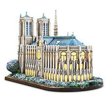 Load image into Gallery viewer, The Bradford Exchange Thomas Kinkade Studios Notre-Dame De Paris Lighted Musical Sculpture Handcrafted and Hand-painted with Iconic Bell Sounds 7-inches - RCE Global Solutions
