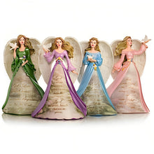 Load image into Gallery viewer, The Hamilton Collection Gods Love Is An Ocean from Angels of Peace Figurine Collection Issue #3 Handcrafted Resin Angels with Glitter Golden Highlights and Inspirational Scripture by Thomas Kinkade 7-inches - RCE Global Solutions