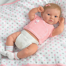 Load image into Gallery viewer, The Ashton-Drake Galleries A Little One to Love Sweet Baby Girl Doll and Blanket Lifelike So Truly Real® Anatomically Correct Weighted Poseable with Soft RealTouch® Vinyl Skin by Ping Lau 16"-inches - RCE Global Solutions
