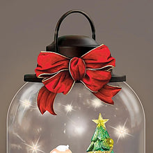 Load image into Gallery viewer, The Bradford Exchange Thomas Kinkade Joy To The World Santa Claus Christmas Tree Lantern Decoration With Lights and Voice Narration Telling The Nativity Story Hand Crafted 9"-Inches - RCE Global Solutions