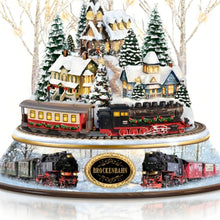 Load image into Gallery viewer, The Bradford Exchange Brockenbahn Tabletop Winter Magic Sculpture with Lighting Movement and Real Steam Locomotive Sounds Handcrafted Winter Village Centerpiece with LED Lights Authentic Brocken Train Sounds Christmas Decoration 10.6" H x 9" D - RCE Global Solutions