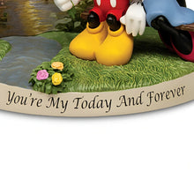 Load image into Gallery viewer, The Hamilton Collection Disney Youre My Today and Forever Sculpture - Romantic Mickey and Minnie Mouse Collectible Handcrafted Resin with Bas-Relief Details and Full-Color Imagery by Thomas Kinkade Studios 5.75" W x 6.5" H - RCE Global Solutions