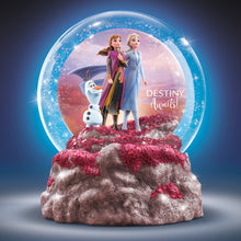Load image into Gallery viewer, The Bradford Exchange Disney Frozen 2 "Destiny Awaits" Illuminated Glitter Globe 5.75-inches - RCE Global Solutions