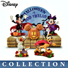 Load image into Gallery viewer, The Hamilton Collection Disney Halloween Is Boo-tacular Figurine Issue #2: "Just Say Boo" Hand-Painted Artist's Resin Figurine Featuring Mickey Mouse in Vampire Costume for Spooky Fall Holiday Decor 3.5 to 4.75-inches - RCE Global Solutions