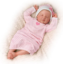 Load image into Gallery viewer, The Ashton-Drake Galleries Sweet Dreams, Serenity Breathes TrueTouch™ Silicone with Hand-Rooted Hair - Lifelike, Realistic Newborn Baby Doll 18-inches - RCE Global Solutions