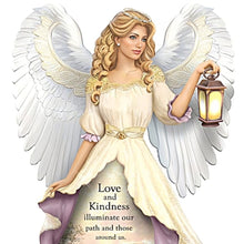 Load image into Gallery viewer, The Hamilton Collection Radiance Of Love And Kindness Handcrafted and Hand-painted Figurine Illuminated Angel With Glowing Lamplight Lane Gown by Thomas Kinkade 7-inches - RCE Global Solutions