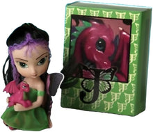 Load image into Gallery viewer, The Ashton - Drake Galleries Amethyst Dragonling Darlings Matchbox Fairy Figurine Sculpted & Hand-crafted in Artisan Resin from the Dragonling Darlings Collection by Jasmine Becket-Griffith 3-inches - RCE Global Solutions