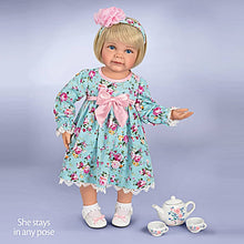 Load image into Gallery viewer, The Ashton-Drake Galleries So Truly Real Tea for Two Toddler Girl Doll Featuring A Finely Tailored Floral Ensemble and Comes with A 3-Piece Porcelain Tea Set and Picnic Blanket - RCE Global Solutions