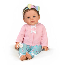 Load image into Gallery viewer, The Ashton-Drake Galleries One of A Kind Katherine Lifelike So Truly Real® Baby Girl Doll Weighted with Soft RealTouch® Vinyl Skin and Extra Coordinating Cardigan and Pants by Ping Lau 18"-Inches - RCE Global Solutions