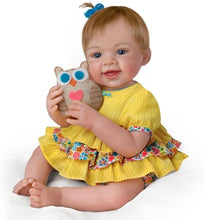 Load image into Gallery viewer, The Ashton-Drake Galleries Owl Always Love You Weighted Poseable RealTouch® Vinyl Skin Baby Girl Doll with Soft Plush Stuffed Animal Owl by Master Doll Artist Waltraud Hanl 18"-inches - RCE Global Solutions