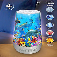 Load image into Gallery viewer, The Bradford Exchange Marine Life Sleep Sound Machine with 24 Relaxing Sounds Color-Changing Nightlight Adjustable Timer and Coral Reef Art by David Penfound 6-inches - RCE Global Solutions
