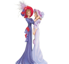 Load image into Gallery viewer, The Hamilton Collection My Daughter, Now My Friend Collection Issue #1: My Daughter My Friend Figurine, Mother and Daughter Victorian Sculpture, Handcrafted with Glitter and Gold Accents, 7 3/4-inches