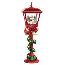 Load image into Gallery viewer, The Bradford Exchange Thomas Kinkade Making Spirits Bright Musical 3D Holiday Scene Illuminated Lantern Christmas Decoration Adorned With a Cardinal Plays 8 Holiday Carols Has 24hr Timer 12"-Inches - RCE Global Solutions