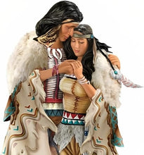 Load image into Gallery viewer, The Bradford Exchange Kindred Spirits Native American Decor Sculpture Romantic Couple with Loving Inscription 9-inches - RCE Global Solutions