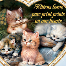 Load image into Gallery viewer, The Bradford Exchange Kittens Leave Pawprints on Our Hearts Jeweled Heirloom Porcelain® Musical Egg Featuring 22K Gold Over 80 Faux Gems and Hand-Painted Sculpture of Frolicking Kittens Plays 'Für Elise Handcrafted in Fabergé Style by Jürgen Scholz 6.5" - RCE Global Solutions