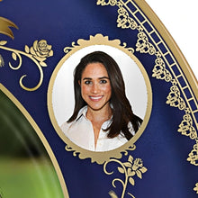 Load image into Gallery viewer, The Bradford Exchange Prince Harry & Meghan Royal Engagement Collector Plate Official Portrait Heirloom Porcelain Cobalt Blue with 22K Gold Design Commemorative Historic Event 7-inches - RCE Global Solutions