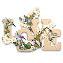 Load image into Gallery viewer, The Bradford Exchange Jewels Of Love Hummingbird and Dogwood Blossom Wall Decor 10-inches - RCE Global Solutions