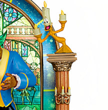Load image into Gallery viewer, The Bradford Exchange Disney's Beauty and The Beast Sculpture with LED Illumination Glass 7-inches - RCE Global Solutions