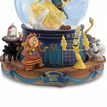Load image into Gallery viewer, The Bradford Exchange Disney Beauty and The Beast Musical Glitter Globe with Rotating Characters - RCE Global Solutions