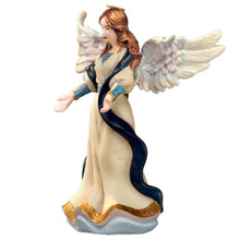 Load image into Gallery viewer, The Bradford Exchange Thomas Kinkade Nativity Collection Issue #4 King Melchoir With Angel Porcelain Figurine with 22K Gold Accents Handcrafted Christmas Nativity Collectible by Hawthorne Village 9-Inches