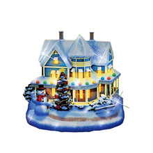 Load image into Gallery viewer, The Bradford Exchange Lights of the Seasons Nightlight Collection Issue #1: Christmas Joy with Illuminated Ceramic Holiday Designs and Color-Changing Light Patterns by Thomas Kinkade 5.5-inches - RCE Global Solutions