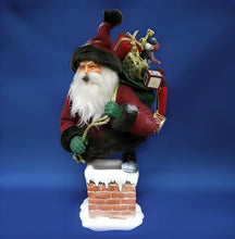 Load image into Gallery viewer, The Bradford Exchange So Real Wonder of Christmas Santa Claus Figurine Realistic Old-Fashioned Holiday Decor with Soft Vinyl Skin Elegant Fabrics and Luxurious Trims by Thomas Kinkade 11 1/4-inches