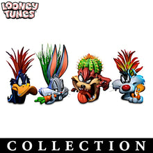 Load image into Gallery viewer, The Bradford Exchange LOONEY TUNES Succulent Collection Issue #2: Taz and Sylvester with Tweety Handcrafted Pots with Artificial Succulents in Bright Colors 5.5-Inches - RCE Global Solutions