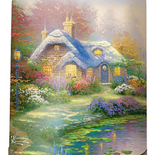 Load image into Gallery viewer, The Bradford Exchange Tranquil Moments Accent Lamp Collection "Everett's Cottage" Issue #1 Touch Activated Lamp by Thomas Kinkade 5.75"H x 3.5"W - RCE Global Solutions
