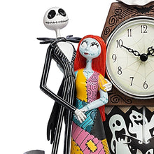 Load image into Gallery viewer, The Hamilton Collection Tim Burton's The Nightmare Before Christmas Love Never Dies Jack Sally Zero Clock Handcrafted & Sculpted Halloween Decoration 7.5-inches - RCE Global Solutions