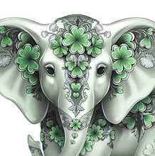 Load image into Gallery viewer, The Hamilton Collection The Blessings of Good Fortune Elephant Figurine Collection Issue #1 Blessing Of Good Luck Masterfully Handcrafted Sculpted Metallic Bas-relief Artwork & Handpainted Figurine by Blake Jensen 3.75-inches