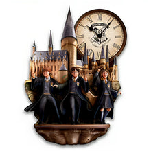 Load image into Gallery viewer, The Bradford Exchange Harry Potter Wall Clock with Illuminating Hogwarts Windows 12.5-inches - RCE Global Solutions