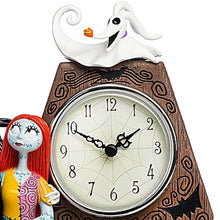 Load image into Gallery viewer, The Hamilton Collection Tim Burton's The Nightmare Before Christmas Love Never Dies Jack Sally Zero Clock Handcrafted & Sculpted Halloween Decoration 7.5-inches - RCE Global Solutions