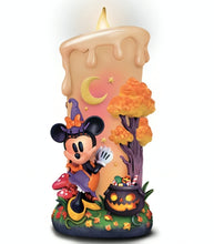 Load image into Gallery viewer, The Bradford Exchange Disney Mickey & Friends Flameless LED Halloween Candles Collection Issue #2 Minnie's Moonlight Spells Handcrafted Decor 7-inches