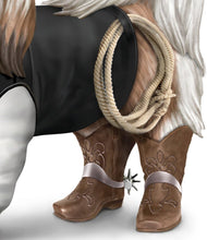 Load image into Gallery viewer, The Hamilton Collection Sher-Ruff S. Paws Shih Tzu Figurine Spurs'N Furs Cowboy Series Handcrafted Hand-Painted Dog Statue with Cowboy Hat Vest and Bolo Tie Western Decor 4-Inches