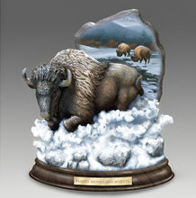 Load image into Gallery viewer, The Bradford Exchange Wild Wings Buffalo "Purple Mountains Majesty" Lifelike American Bison Sculpture by Rosemary Millette 9-inches - RCE Global Solutions