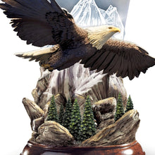 Load image into Gallery viewer, The Bradford Exchange "Mountain Majesty" Eagle Torchiere Lamp by Ted Blaylock 14-inches - RCE Global Solutions