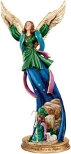 Load image into Gallery viewer, The Bradford Exchange Glory to God in The Highest Nativity Angel Figurine Issue #5 Hand-Sculpted 3D Artwork and Exquisite Hand-Painted Details Renaissance-Inspired Design by T-Kinkade 6-inches - RCE Global Solutions