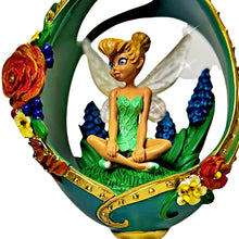 Load image into Gallery viewer, The Bradford Exchange Tink Today You Will Shine Disney Tinker Bell Enchanted Moments Collection Issue #6 Handcrafted Faberge-Style Sculptures with Faux Jewels and Raised-Relief Flowers Figurine 7-inches