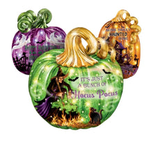 Load image into Gallery viewer, The Bradford Exchange Haunted Home Pumpkin Spooky Sights and Bright Lights Sculpture Collection Issue #2 Handcrafted Glittering LED-Lit Artistry by Dona Gelsinger 7-inches - RCE Global Solutions