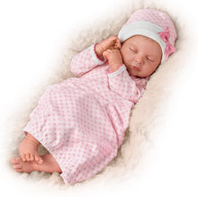 Load image into Gallery viewer, The Ashton-Drake Galleries Sweet Dreams, Serenity Breathes TrueTouch™ Silicone with Hand-Rooted Hair - Lifelike, Realistic Newborn Baby Doll 18-inches - RCE Global Solutions