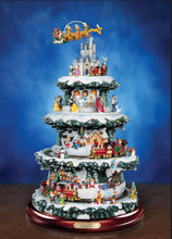 Load image into Gallery viewer, The Bradford Exchange Wonderful World Of Disney Ultimate 75 Character Tabletop Christmas Tree Decoration Mickey Cinderella Pooh and More 10 Scenes 20 Led Lights 4 Tiers of Movement and Music 16-Inches