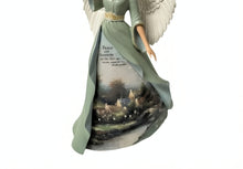Load image into Gallery viewer, The Hamilton Collection Thomas Kinkade Angels of Lamplight Lane Figurine Collection Issue #2 Guiding Lights with LED Lights & Canvas Gown 7-inches - alternate product view 3 - RCE Global Goods