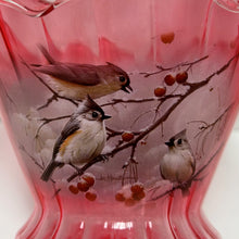 Load image into Gallery viewer, The Bradford Exchange Titmouse Symphony Issue #7 Songbird Art Hand-Blown Glass Bowl Basket by James Hautman 7.5-inches - RCE Global Solutions