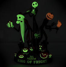 Load image into Gallery viewer, The Bradford Exchange Disney Tim Burton’s The Nightmare Before Christmas: Jack Skellington King of Fright Sculpture Glow in the Dark Handcrafted & Hand-painted Sculpted Figures of Jack Skellington 10-Inches - RCE Global Solutions