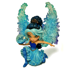 Load image into Gallery viewer, The Hamilton Collection Mystic Guardians of Nature Fairy Figurine Collection Issue #2 Oceana, Guardians of Water Handcrafted Resin with Custom-Carved Crystalline Wings Hand-Painted Elemental Orb by Jasmine Becket-Griffith 5.5-inches - RCE Global Solutions